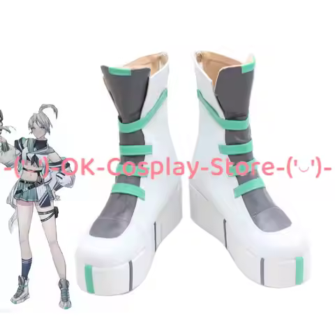 Jett Cosplay Shoes Game VALORANT Cosplay Props PU Leather Shoes Halloween Carnival Boots Custom Made