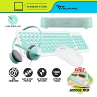 Alcatroz Jelly Bean U2000 Keyboard Mouse Combo | Free SoundBar + Wired Headphone