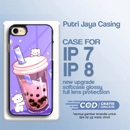 IP 7 Case Latest/8 - IP 7 /8 - New Motif - Cute Boba - Premium Glossy Hardcase - Latest IP Softcase 