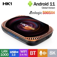 HK1กล่อง X4 11 Amlogic สมาร์ททีวี S905X4 1000M 4K 8K AV1 2.4G/5G กล่องสมาร์ททีวี Wifi คู่กล่องด้านบน