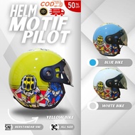 CG Pilot Bogo Adult Helmet Kabuto Original Classic Full Neck Men Women Adult Hijab Latest Colors SNI
