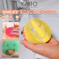 Smiley Magic Cleaning Sponge Wipe Strong Scouring Pad Dishwashing Sponge Cleaning Sponge-Abrasive Sc