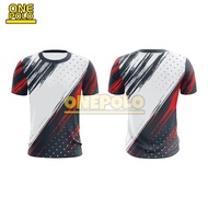 Onepolo Diagonal Dual Furious Design Jersey jersi baju custom nama lengan panjang pendek muslimah Pi