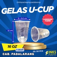 U-CUP GLASS 5 GRAM 16 OZ Plastic Cup 16oz