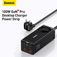 Baseus 100W GaN3 Pro Desktop Charger Power Strip Charging Station Fast Charger For iphone 13 12 Pro Max Xiaomi Samsung Laptop