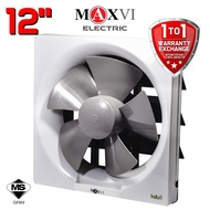 Maxvi 12 inch / 12'' Wall Exhaust Fan APB30A High Quality / Good Quality PVC / Wall Mount GREY Blade