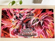 YuGiOh Table Playmat Scarred Red Dragon Archfiend TCG CCG Trading Card Game Mouse Pad Gaming Play Mat 60x35cm Free Bag