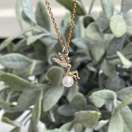 Pearl necklace "Fairy pendant" Pealy Dolly mixed with Akoya sea pearls and modern fairies