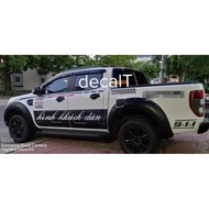 Ford Ranger Raptor Side Sticker. Ranger Side Sticker