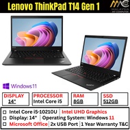 Lenovo ThinkPad T14 Gen 1 Intel i5 10th Gen Laptop | 8GB RAM 256GB SSD | 14 Inch FHD Win 11 | Used