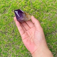 能量礦石-帶彩紫水晶骨幹 冥想 療癒 避邪化煞 吸收負能量