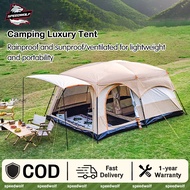 khemah Unta Camel Tent Besar 8-12 Person Large Camping Tent Family Tent For Outdoor 2 Rooms Double L