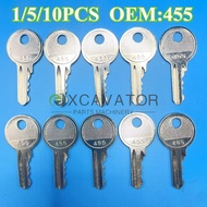 1/5/10PC 455 Keys Round Head Three-speed Selector Key Switch XB2-BG03C BG21C BG25C BG33C For Elevato