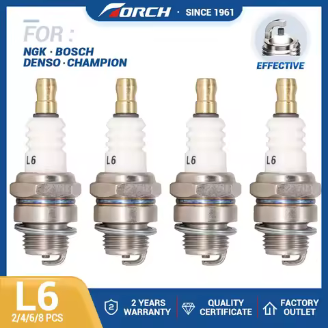 L6 Spark Plugs for Candle BM6A L7T BPMR7A RCJ6Y RCJ7Y WSR5F Trimmer Blower Chainsaw STIHL TS400 TS41