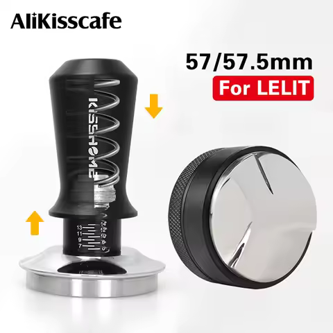 Coffee Tamper 57mm 57.5mm Distributor Tamping Station Constant Pressure 30Lbs For Lelit Anna Espress