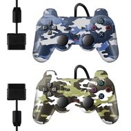 ADHJIE PS2 Controller, 2 Packs Wired Controller Compatible with PS2/PS2 Slim/PS1/PC Windows, Replace