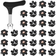 Set Penggantian Paku Golf Soulchen 31 Keping Termasuk 30 Keping Pengganti Cleat, 1 Spanner Cleat Hit