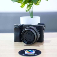 kamera mirrorless Sony a6400 with lensa kit 16-50mm mulus second termurah