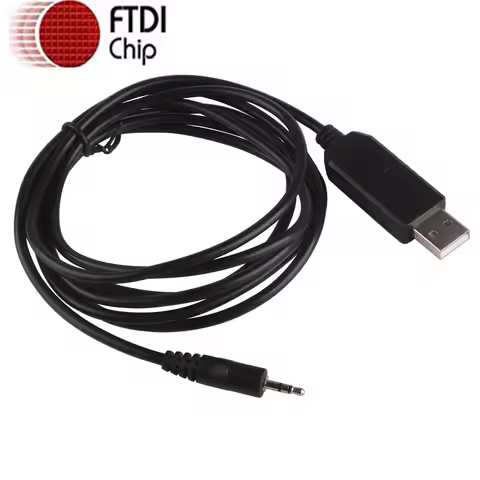 USB to 2.5mm 3 Poles Stereo Audio Jack Plug FTDI Chip Serial Console Cable for APC UPS AP9630 AP9631