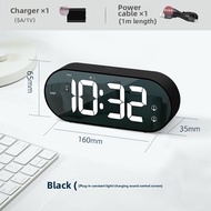 Loud Music Alarm Clock Rechargeable Digital