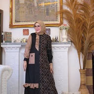 Gamis Batik Cap Kombinasi - Ayuni Series