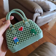 PROMO TERBATAS ANYAM MANIK MANIK PREMIUM SLINGBAG / TAS SELEMPANG / TAS PESTA CEWEK KOREAN MINI / TA