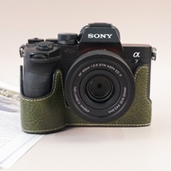 Sony A7M4 Camera Bag Crossbody Protection Anti-collision Storage Pouch for A7R5 A7S3 A1 Durable Leat