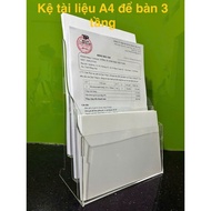 Brochure Catalog A4 Desktop Shelf 2 Tiers 3 Tiers - A4 Transparent Mica Document File Shelf 2.5mm Th