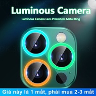 luminated Camera Lens Protector Tempered Glass For iPhone 11 12 13 14 15 Pro Max Mini / 14 15 Plus mini Luminous Film