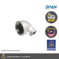STAINLESS STEEL REDUCING ELBOW