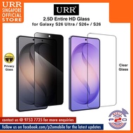 URR 2-Way (180°) Privacy Clear / URR 2.5D Entire HD Tempered Glass for Samsung Galaxy S26 Ultra / S2