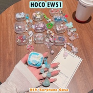 READY STOCK!For HOCO EW51 Casing Case Soft Silicone Earphone Case DIY Cartoon Innovative