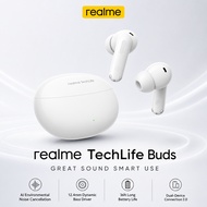 Realme TechLife Buds Bluetooth 5.4 IPX4 36 Hours 40 mAh in Earbuds, Fast Charging, White