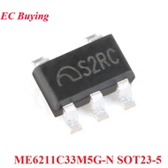 20pcs ME6211 ME6211C33 ME6211C33M5G ME6211C33M5G-N S2RC SOT23-5 3.3V 500mA Low Dropout Linear Voltag