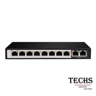 D-LINK POE Switch 10-Port Fast Ethernet Switch with 8 POE and 2 Uplink Ports