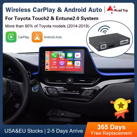 Wireless Carplay Android Auto For TOYOTA Touch2 Entune2.0 Prius C-HR Avalon Prius Sienaba Alphard Su