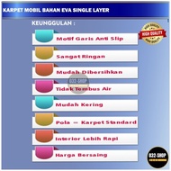 Promo! Hyundai Stargazer 2022 6 Seater Car Mat, Single Layer Eva Material