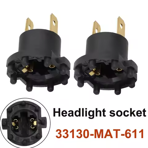 For Honda 2003-2007 CBR600RR 600F4I Mazda 2003-2010 1/2Pcs Car Front Headlight Bulb Socket Plug 3313