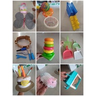 Little Live Pets Cage Ring Stacker Party Hats Tool set Preloved Toys from UK Box