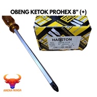 Aneka - PROHEX OBENG IMPACT 8" GO THRU SCREWDRIVER / OBENG KETOK 20 CM