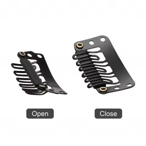 50pcs 2.3cm 2.8cm black color Snap Clips U Type Wig Clip For Hair Extension Wig Weft Wig PP Hairpins