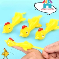 Super Hot Fun Wall Stick Chicken Toy, Entertainment Silicone Rubber Chicken ShootingSlingshot, Safe,