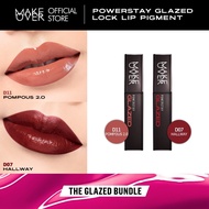 MAKE OVER Powerstay Glazed Lock Lip Pigment D11 Pompous + D07 Hallway IndonesianOMBRE Package 3g Lip