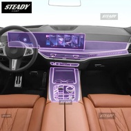 For BMW G07 X7 G67 2023 Car interior Center console transparent TPU Paint protective film Anti scrat