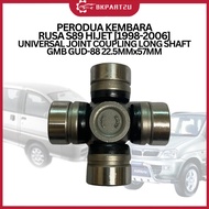PERODUA KEMBARA RUSA S89 HIJET 1998-2006 UNIVERSAL JOINT COUPLING LONG SHAFT GMB GUD-88 22.5MMx57MM