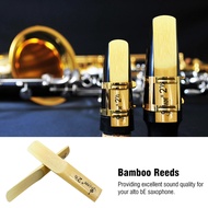 Mingzhe LADE 10Pcs Bamboo Saxophone Reeds Strength 2.5 Alto bE Sax Replacement Accessory