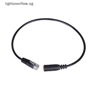 [lightoverflow] Headset Buddy 3.5mm Smartphone Headset To RJ9 Phone Adapter Cable Useful Jack [SG]