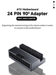 Computer 24PIN Adapter/Motherboard Power Adapter, 90 Degree Right Angle Adaptation Design, Insulated
