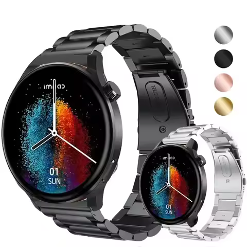 22mm Watch Bracelet Strap For IMILAB W13 Swim Strap Stainless Steel Bracelet Band For IMILAB KW66/YA