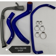 Radiator Hose Set (Samco Silicone) with Hose Clip & Water Pump Pipe for Proton Gen-2 Waja Campro (Au